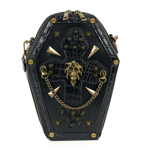 Coffin Cross Design Shoulder Bag