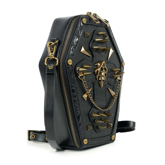 Coffin Cross Design Shoulder Bag