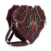 Rhinestone Spider Web Design Shoulder Bag