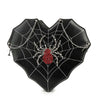 Rhinestone Spider Web Design Shoulder Bag