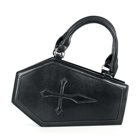 Coffin Design Top Handle Fashion Bag