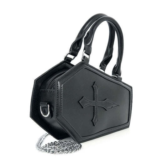 Coffin Design Top Handle Fashion Bag