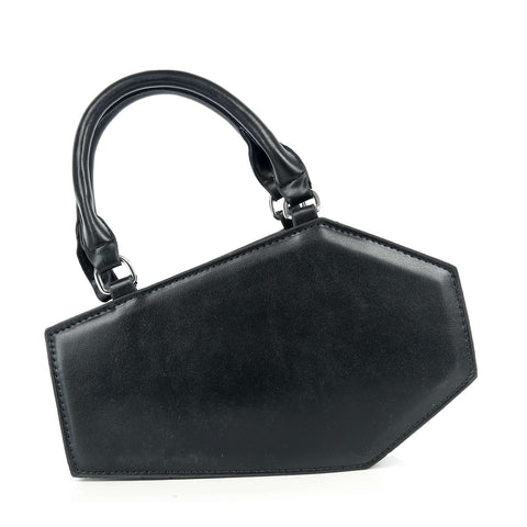 Coffin Design Top Handle Fashion Bag