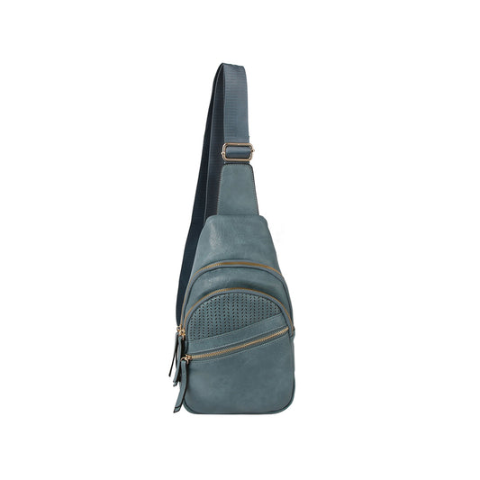 Multi Pocket Front Crossbody Bag