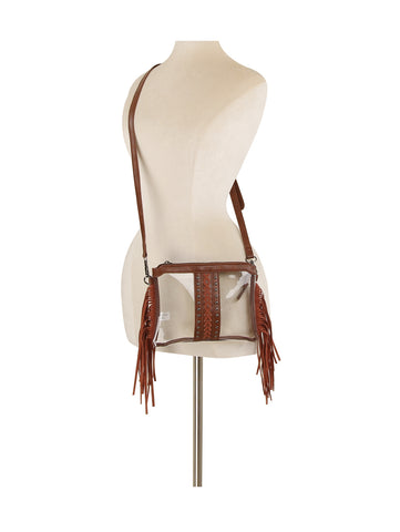 Western Fringe Clear Stadium Crossbody