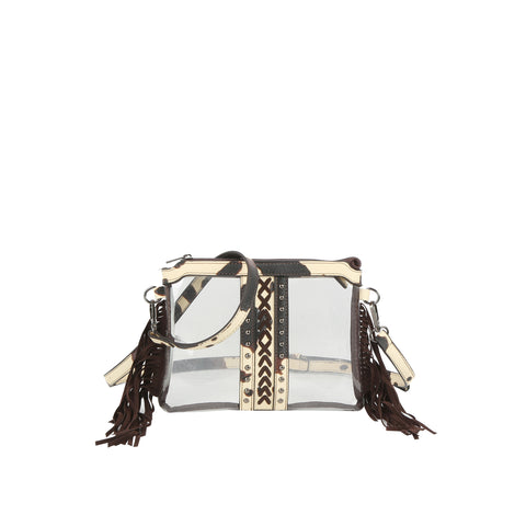 Western Fringe Clear Stadium Crossbody