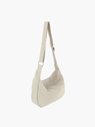 Pinstripe Classic Hobo Handbag