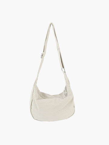 Pinstripe Classic Hobo Handbag