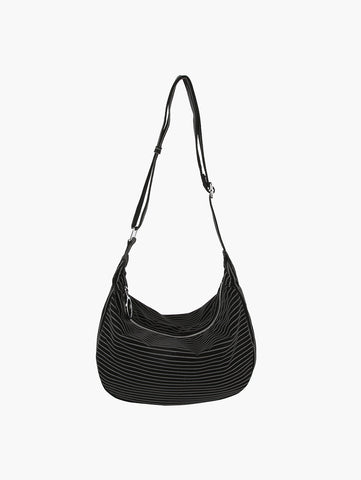 Pinstripe Classic Hobo Handbag