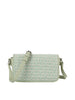 Woven Front Flap Design Shoulder Bag
