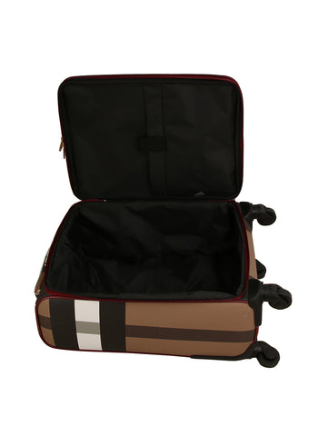 Signature Plaid Print Two Piece Travel Bag Set