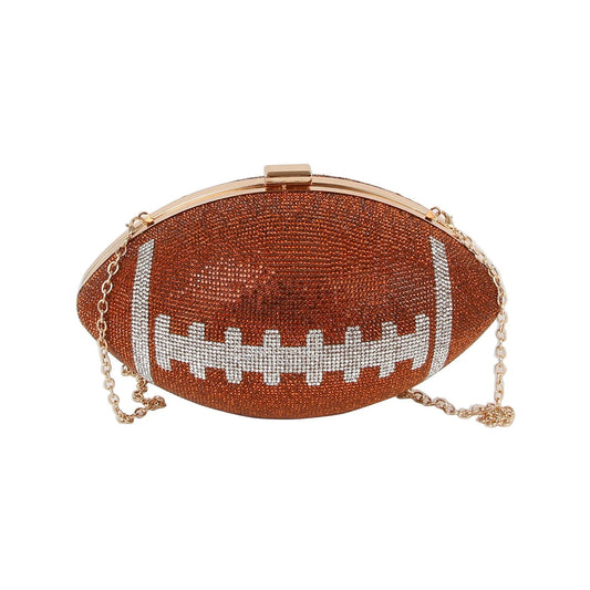 Rhinestone Bling Football Bag