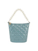 Pearl Handle Crossbody Hobo Handbag