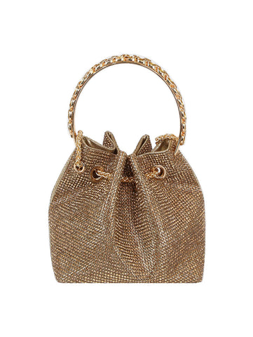 Rhinestone covered petite evening bag