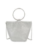 Metal Mesh Rhinestone Hand Tote