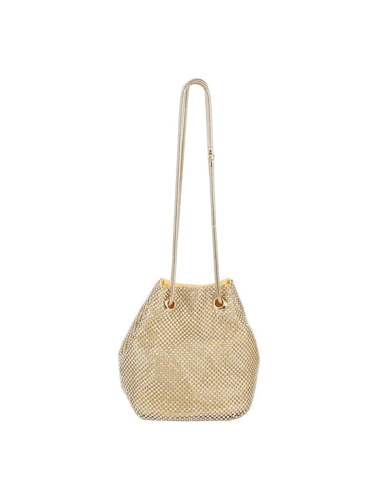Metal Mesh Rhinestone Evening Bag
