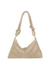 Metal Mesh Rhinestone Accented Knot Hobo