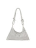 Metal Mesh Rhinestone Accented Knot Hobo