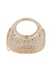 Rhinestone Embellished Unique Clear Shoulder Bag Clutch