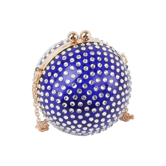 Unique Rhinestone Sphere Evening Bag