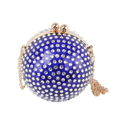 Unique Rhinestone Sphere Evening Bag