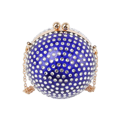 Unique Rhinestone Sphere Evening Bag