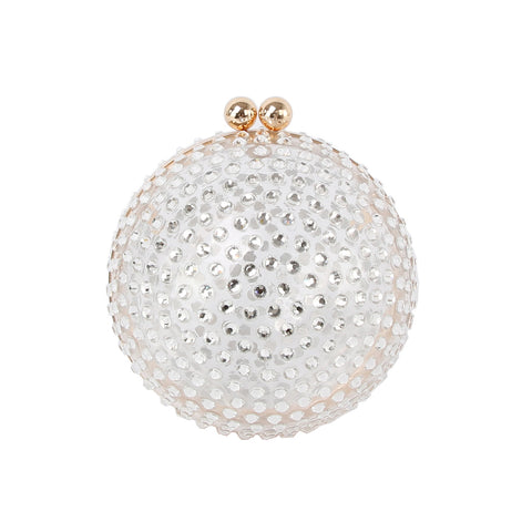 Unique Rhinestone Sphere Evening Bag