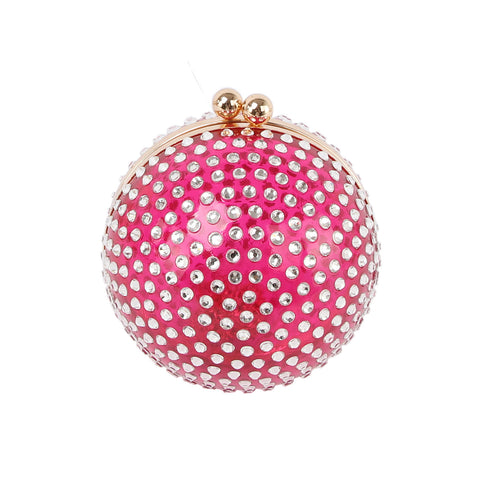 Unique Rhinestone Sphere Evening Bag