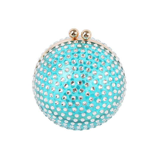 Unique Rhinestone Sphere Evening Bag