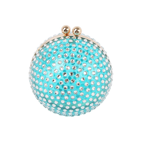 Unique Rhinestone Sphere Evening Bag