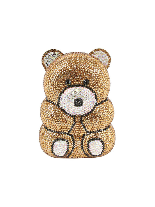 Crystal Teddy Bear Clutch