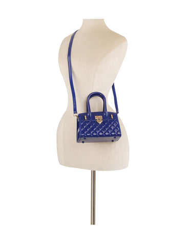 Quilted Jelly Heart Lock Satchel