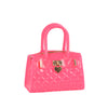 Quilted Jelly Heart Lock Satchel