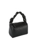Decorative Handle Woven Petite Handbag