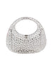 Rhinestone Embellished Unique Clear Shoulder Bag Clutch