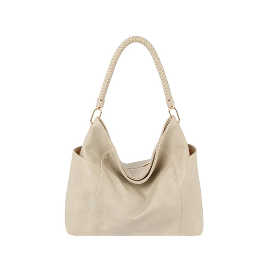 Large End Pocket Hobo Handbag