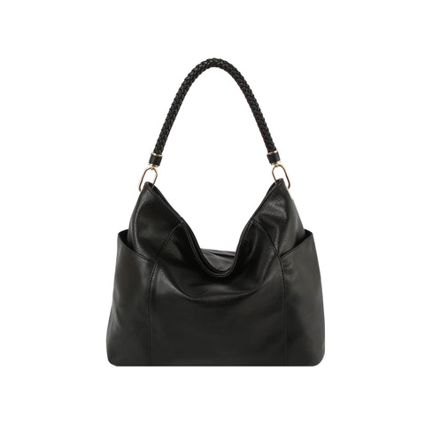 Large End Pocket Hobo Handbag