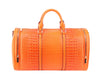 Alligator Embossed Large Carry-On Handbag