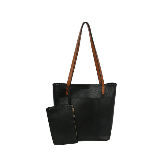 Two Piece Tall Tote Handbag Set