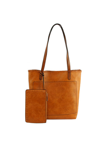 2 in 1 Fashion Leather Tote Hobo Bag