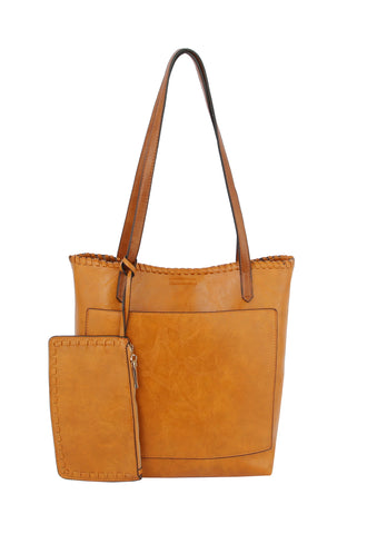 Two Piece Tall Tote Handbag Set