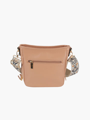 Women Crossbody Guitar Strap Tassel Handbag