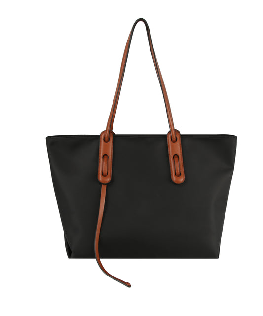 Oversized Two Tone Tote Handbag