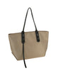 Oversized Two Tone Tote Handbag