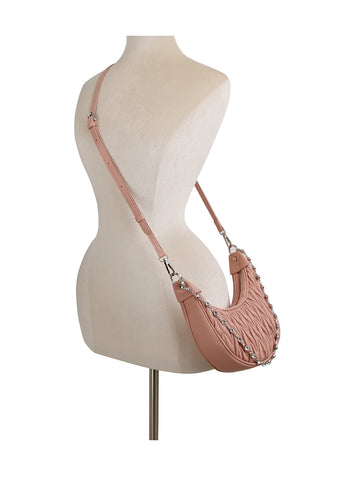 Embossed Classic Hobo Handbag