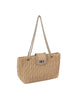 Quilted Chain Accented Shoulder Bag