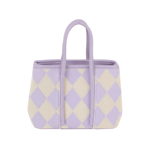 Argyle Top Handle Small Tote