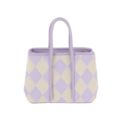 Argyle Top Handle Small Tote