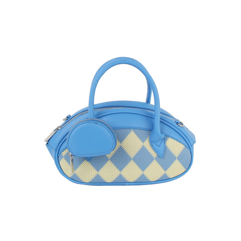 DIamond Pattern Oval Hand Tote