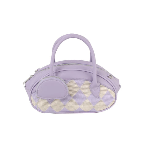 DIamond Pattern Oval Hand Tote